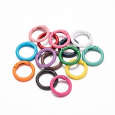 DIY 25MM 커넥터 쥬얼리 가방 28MM 클립 걸쇠 버클 금속 카라비너 라운드 20MM, Mix, Outer Size 20mm, 1개