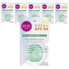 이오스 시어 립 밤 스웨트 & 워터 리지스턴트 7g, 6개, Aloe