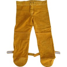 牛皮電焊防護服 焊工焊接工作服 隔熱耐磨防燙, 1個, 牛皮褲子（系腰帶款）,XL(適合165身高）