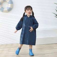 優貝選 兒童雨衣 日系純色加大書包位置雨衣