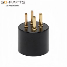 300B 811 2A3 274 5Z3 5U4G 수리용 4핀 베이클라이트 진공 튜브 베이스 소켓, 03 Black-Gold