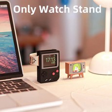 Apple Watch충전기스탠드 8 7 6 5 4 3 2 SE실리콘, G Black