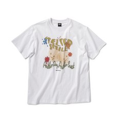 SUPERSUB 멜팅 스마일 반팔 티셔츠-화이트 280119