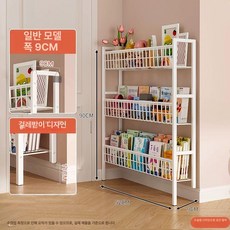 당당상점 문뒤틈새장 기본 틈새 A 슬림 정리, 기본 3칸 52x9x90 cm 2가지 설치