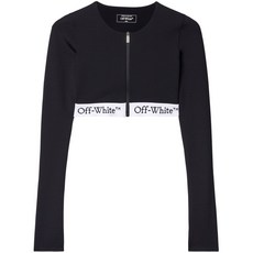 오프화이트 로고 언더밴드 티셔츠