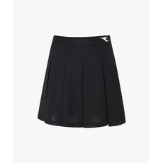 Diadora 플레르 메쉬 플리츠 스커트 BLACK