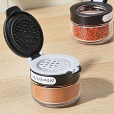 양념통 유리 조미료통 양념병 시노글라스 블랙 85ml, 본상품, 1개