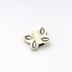 카렌실버 925 은 심플 무늬 나비 모양 스몰 관통형 펜던트 목걸이 팔찌 DIY 재료