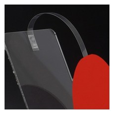 부착식 PVC 투명 워블러 쇼카드 댕글러 매장장식 상품명표시, 1cm x 14cm