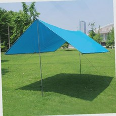 캠핑타프 사각형 차박 그늘막 코팅 방수 야외 텐트 캠핑용품 파우치, 스카이