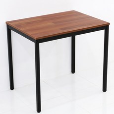 THEJOA 모던테이블 600 800 1000 1200 1400 카페/업소용/식탁/컴퓨터책상, 모던 800 멀바우/블랙다리