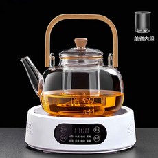 미니 인덕션 원형 전기레인지 라면포트 휴대용 캠핑, 일반형, 25G 화이트+1000ML 싱글