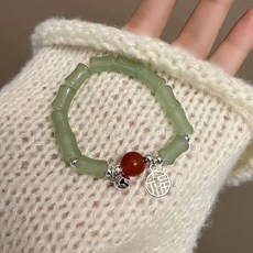 鴻利首飾廠 星星甜美多巴胺手工串珠手鏈 新中式男女複古手串 小衆設計手飾