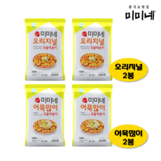 미미네 오리지널 국물떡볶이 2봉+어묵많이 2봉 (12인분), 570g