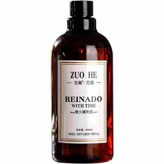 ZUO HE 左赫 REINADO WITH TIME 無火補充液 空間香氛 500ml, 1件, 英國梨與小蒼蘭