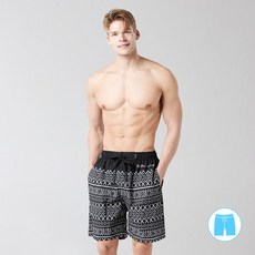 베이직엘르 남성 패턴 비치 반바지 래쉬팬츠 비치웨어 BEMS951K 2759682