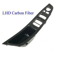 창문 리프트 문짝 호환 패널 커버 스위치 F10 F11 520 핸들 당김 BMW 525 530 528 5 523 교체 시리즈 팔걸이, LHD Carbon Fiber