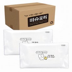 티슈도리 업소용 개별포장 두꺼운 일회용 물티슈 40g, 1개, 1000매입