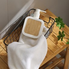 리빙공감 호텔식 욕실 핸드워시 주방세제 디스펜서 390ml, 2개, 화이트