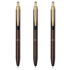 제브라 사라사 그랜드 젤잉크펜 0.5mm, 3개, 브라운 그레이