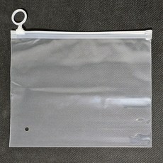 투명 슬라이드 PVC 지퍼백 수납 파우치 21x17cm, 1개, 1개입