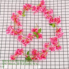 웨딩 가짜꽃 플라워 행사 용품 장식 소품 결혼식, 215송이 진분홍 사랑