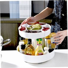 360도 회전 주방 정리 트레이 싱크대 선반 2단 수납 79000EA 1EA, B type