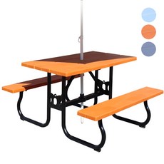 [아리노] 정원용 카페용 펜션용 야외 테이블 의자(파라솔 별도), 테라코타