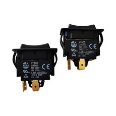 [ 1239880 ] HY60D KEDU 20A 125VAC 리셋 확장 4핀 (ON)-OFF(OFF) 푸시버튼 스위치 2개, [ 1239880 ] HY60D KEDU 20A 125