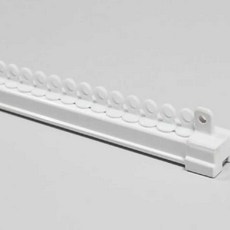 일비 커텐레일 2단 백색 커튼고리 커튼부자재 커튼롤러, 4800mm, 1개