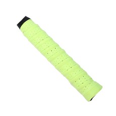 球拍握把布 吸汗吸震PU握把皮 網球手柄纏繞帶, 1個, 龍骨-熒光黃