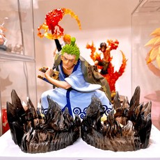 航海王 索隆公仔 和之國鬼島造型 意象化藝術擺飾, 1個, 無燈版(索隆版本2),含公仔(附正版原盒)