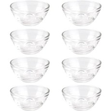 Iyulania 4.4 oz Clear Glass Bowl Set of 8, Iyulania 4.4 oz Clear Glass Bo