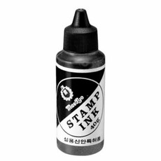 FIR 스탬프잉크 흑색 40g 1p 스탬프재료 사무용스탬프 스탬프리필