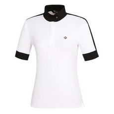 레노마골프 여성 배색 골지 하이넥 반팔 티셔츠 RWTHL6103-101 2802001