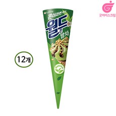 말차 월드콘 아이스크림, 12개, 160ml