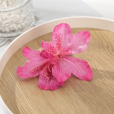 AWAYTR 보헤미아 칸나 꽃 Samll 헤어 클립 하와이 신부 꽃 헤어 클립 헤어핀 자용 웨딩 액세서리, [19] B