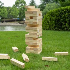 대형젠가 보드게임 초대형 보드 젠가 블럭 쌓기 나무블럭 파티 캠핑 단체 탑쌓기, 1. 라지 사이즈 47cm 5kg, 1개
