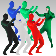 쫄쫄이 의상 크로마키 수트 코스튬 전신타이즈 젠타이