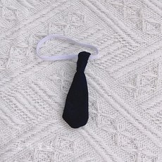20cm 娃衣 灰色襯衫 娃用領帶 棉花娃娃衣服 娃衣套裝, 黑領帶,20cm娃衣, 1個