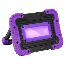 충전식 블랙 라이트 배터리 구동 네온 글로우 파티용 무선 395nm 자외선 홍수등 할로윈 바디 페인트 2팩, 20W 1 Pa