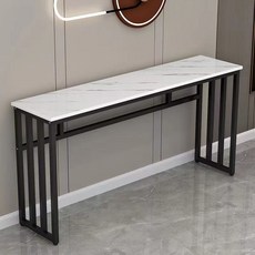 YAPOGI 모던 콘솔 현관 테이블 화장대 엔틱 복도 거실 장식장, 화이트 C 100×30×80cm