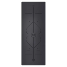 PU橡膠瑜珈墊, 1個, 質感黑