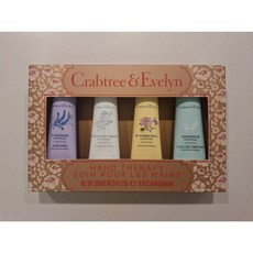 Crabtree&Evelyn瑰柏翠護手霜禮盒多種天然植物精華深層滋潤經典香氛舒緩精美禮盒, 1個, (B)羊奶/仲夏花園/百合/水澤