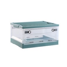 투명 장난감 정리함 박스 블럭 보관함 레고 듀플로 정리박스 토이박스, 그린, 1개