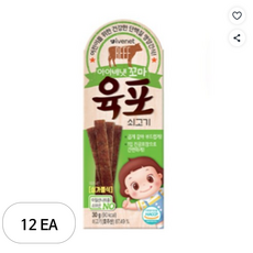 아이배냇 꼬마 육포, 쇠고기, 30g, 12개