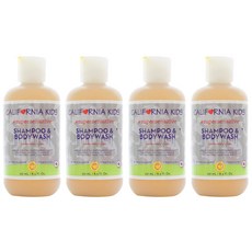 캘리포니아키즈 슈퍼 센서티브 샴푸 앤 바디워시 올인원클렌저, 251ml, 4개