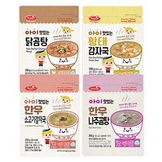 베베스트 아이 맛있는 곰탕+감자국 4종SET (한우 나주곰탕+닭곰탕+황태감자국+한우 소고기감자국), 800g, 1세트