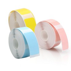 혼스 라벨프린터 전용 리필 라벨지 컬러시트 블루+핑크+옐로우 (15mm*30mm)