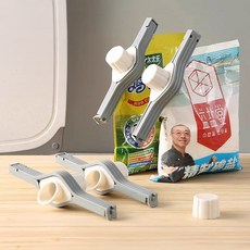 올리OLI 액상 가루 세제 리필용 다용도 밀폐 클립 실링캡 마개, 5개, 그레이